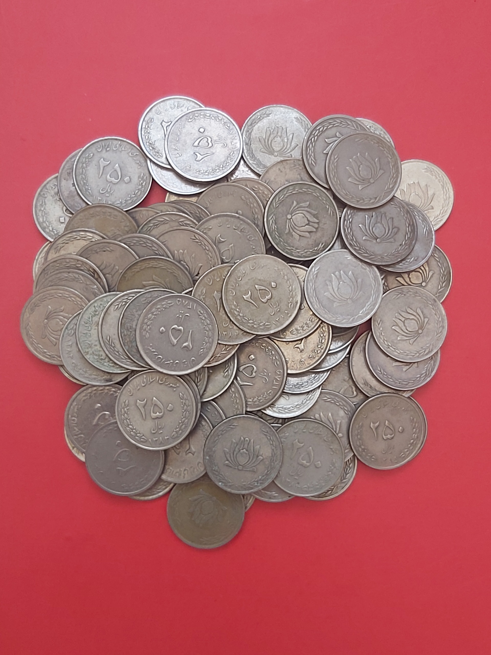 250 ریالی گل انار نیکل 100 عدد
