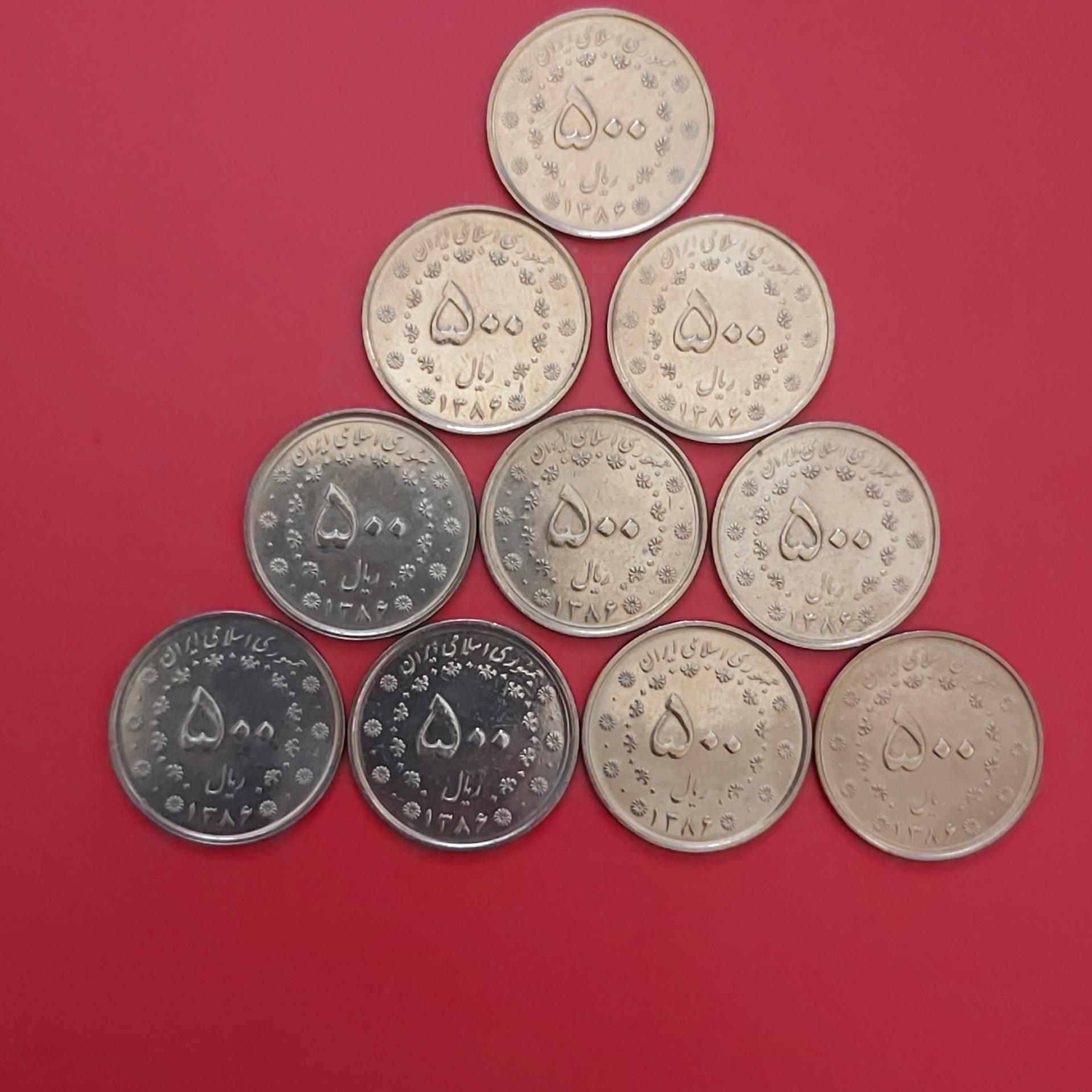 500 ریالی سیمرغ 10 عدد