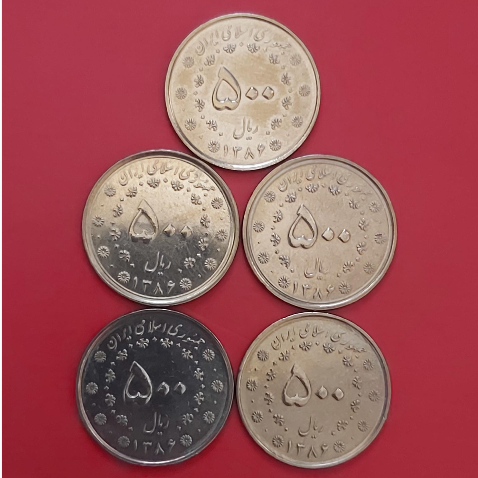 500 ریالی سیمرغ 5 عدد