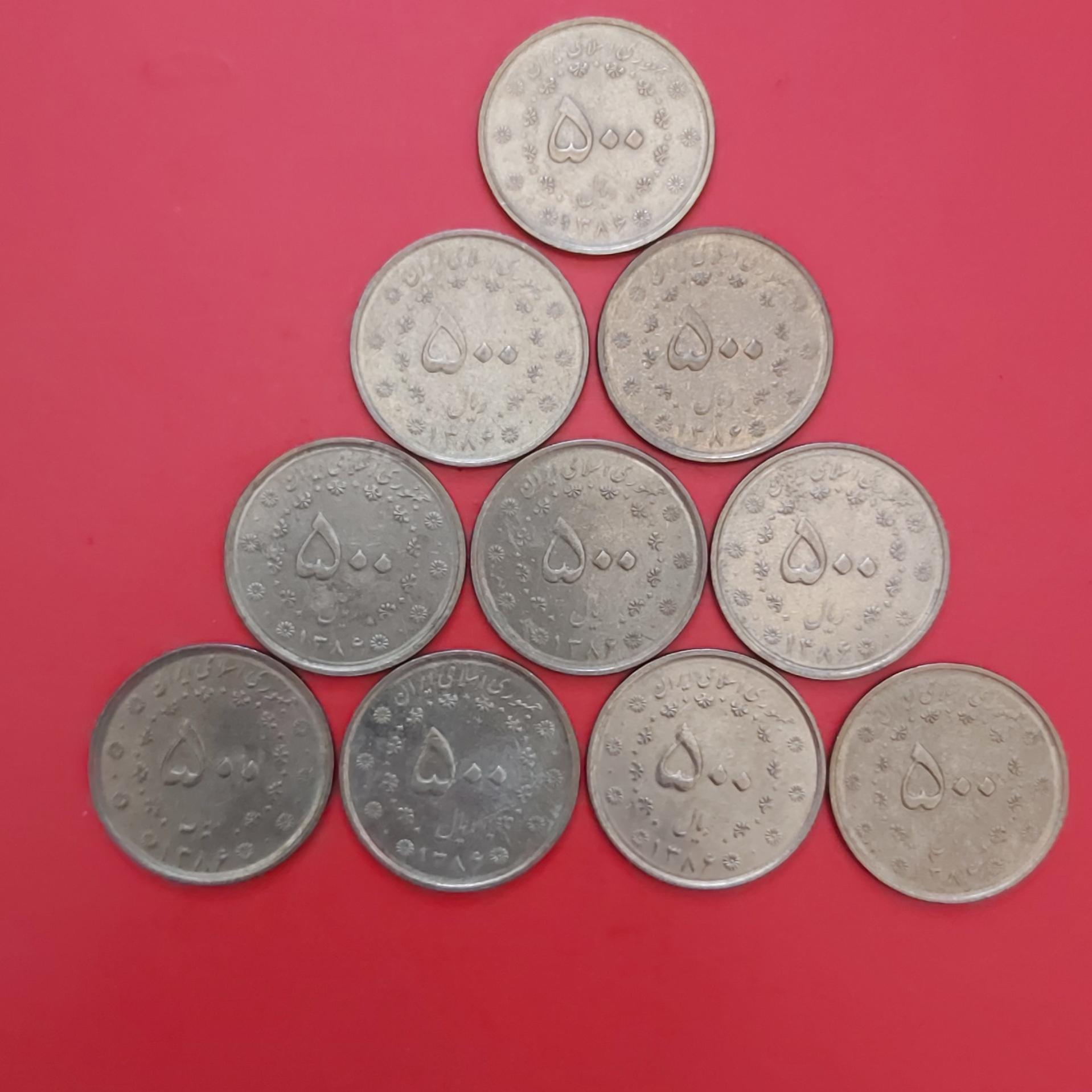 500 ریالی سیمرغ 10 عدد