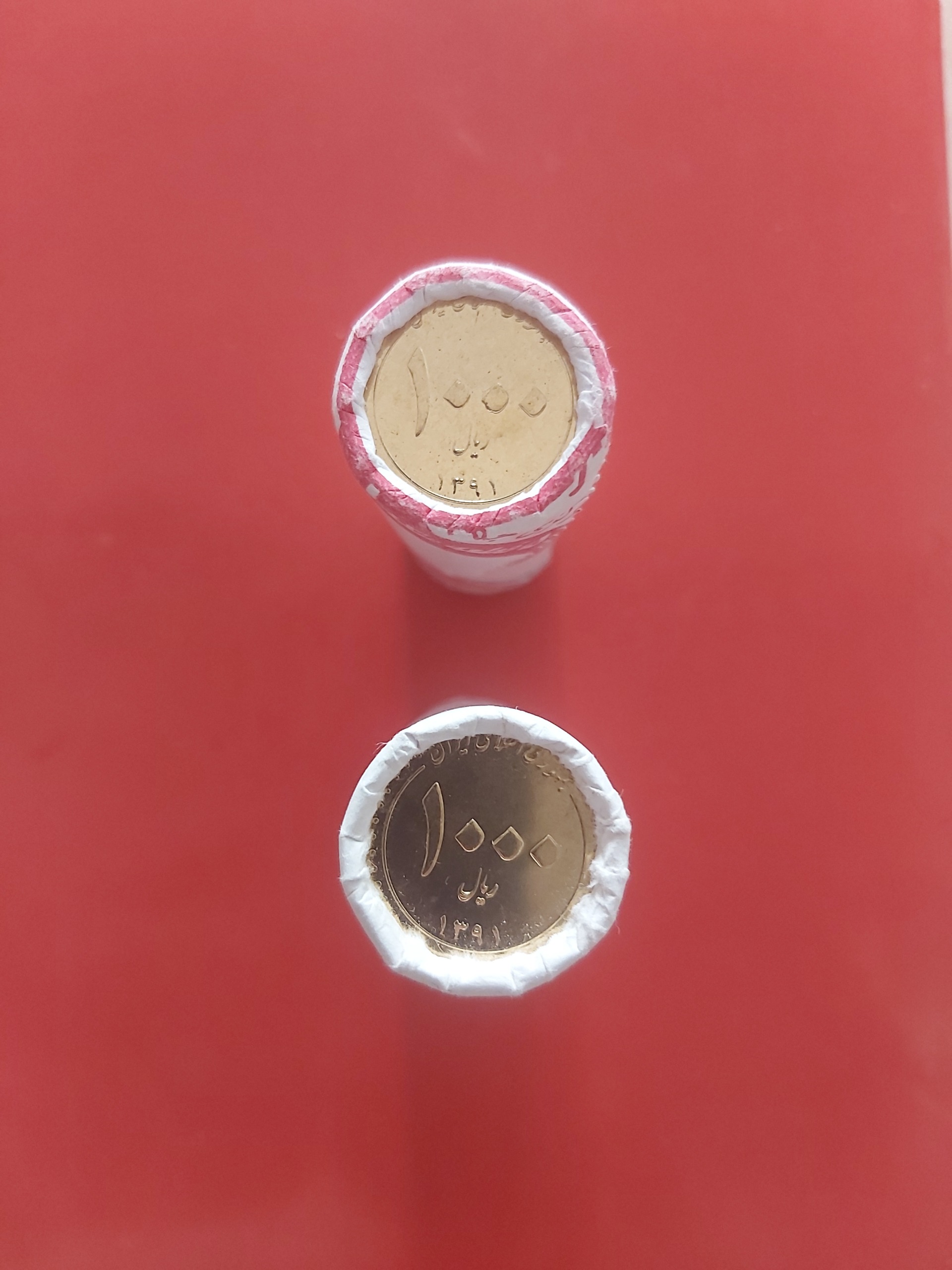 1000 ریالی شاهچراغی 1391 رول 2 عدد