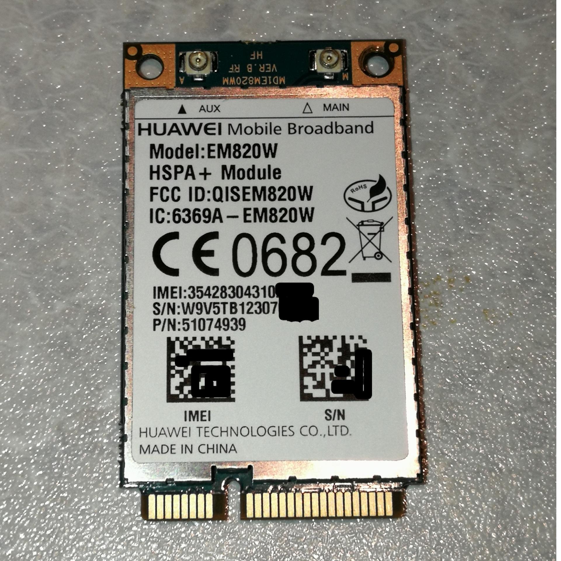 ماژول سیم کارت هوآوی مدل huawei em-820w