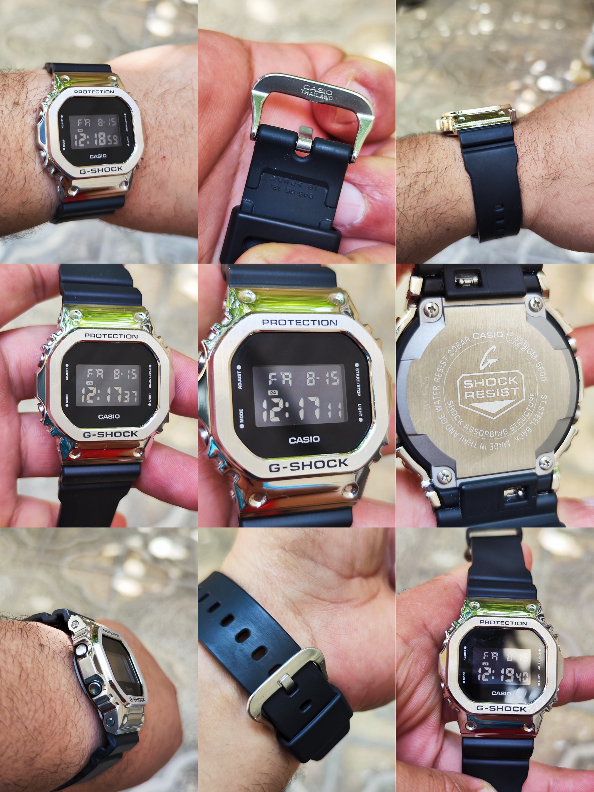 ساعت مچی لاکچری کاسیو جی شاک casio GM-5600