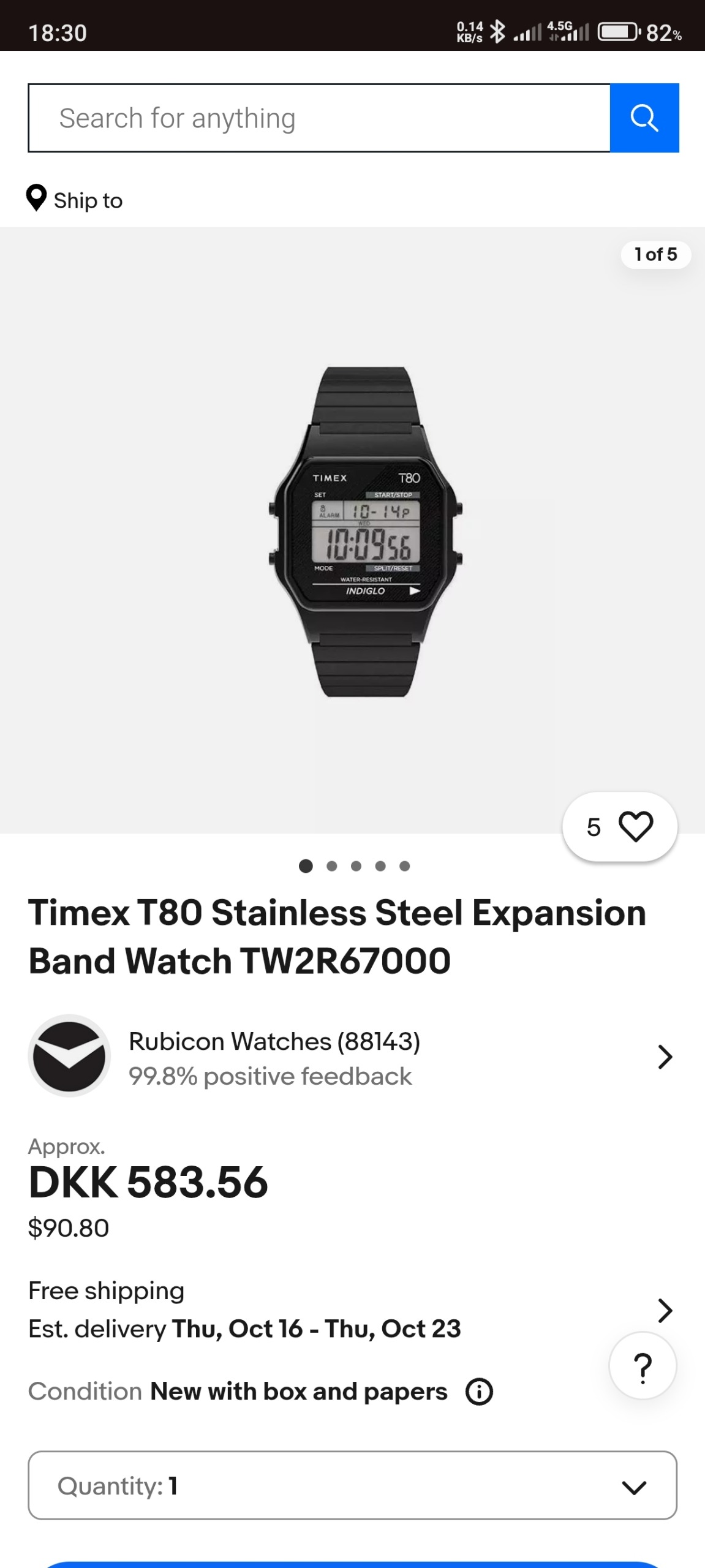 ساعت تایمکس دیجیتالی مدل TW 2R67000