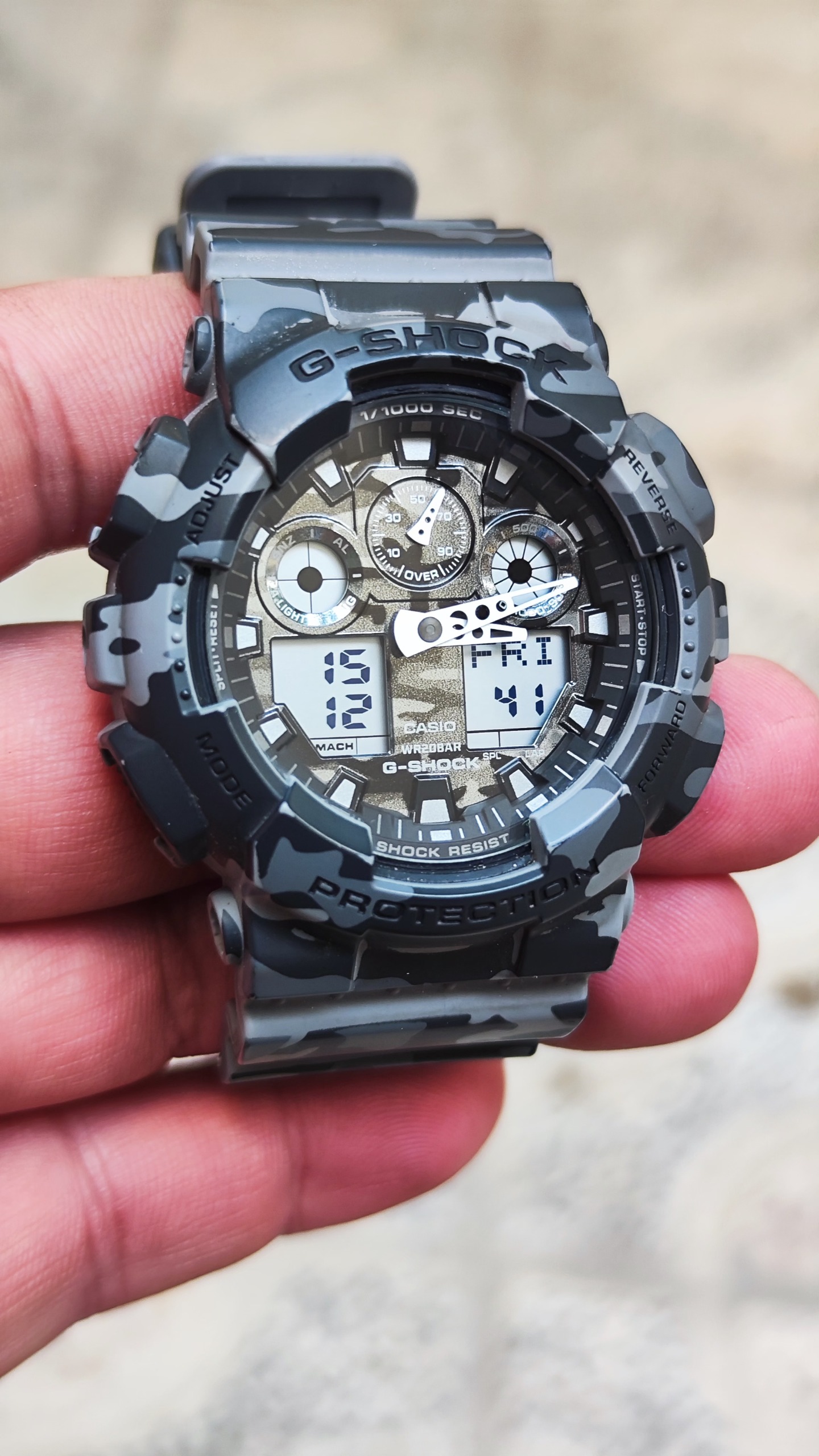 ساعت مچی چریکی کاسیو جیشاک CASIO G-SHOCK GA100CM