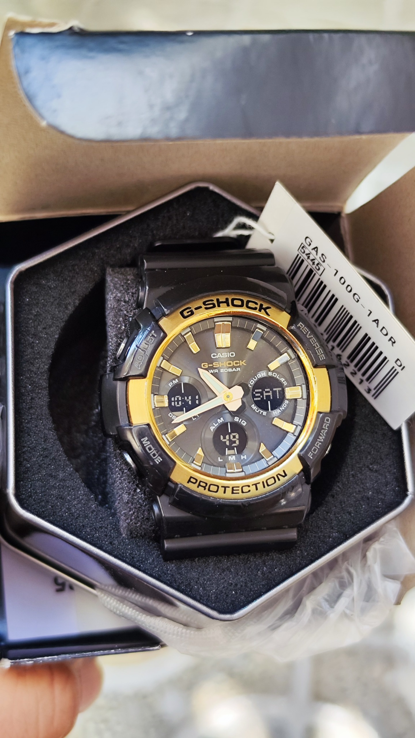 ساعت کمیاب کاسیو جیشاک تاچ سولار اصل CASIO GAS100G