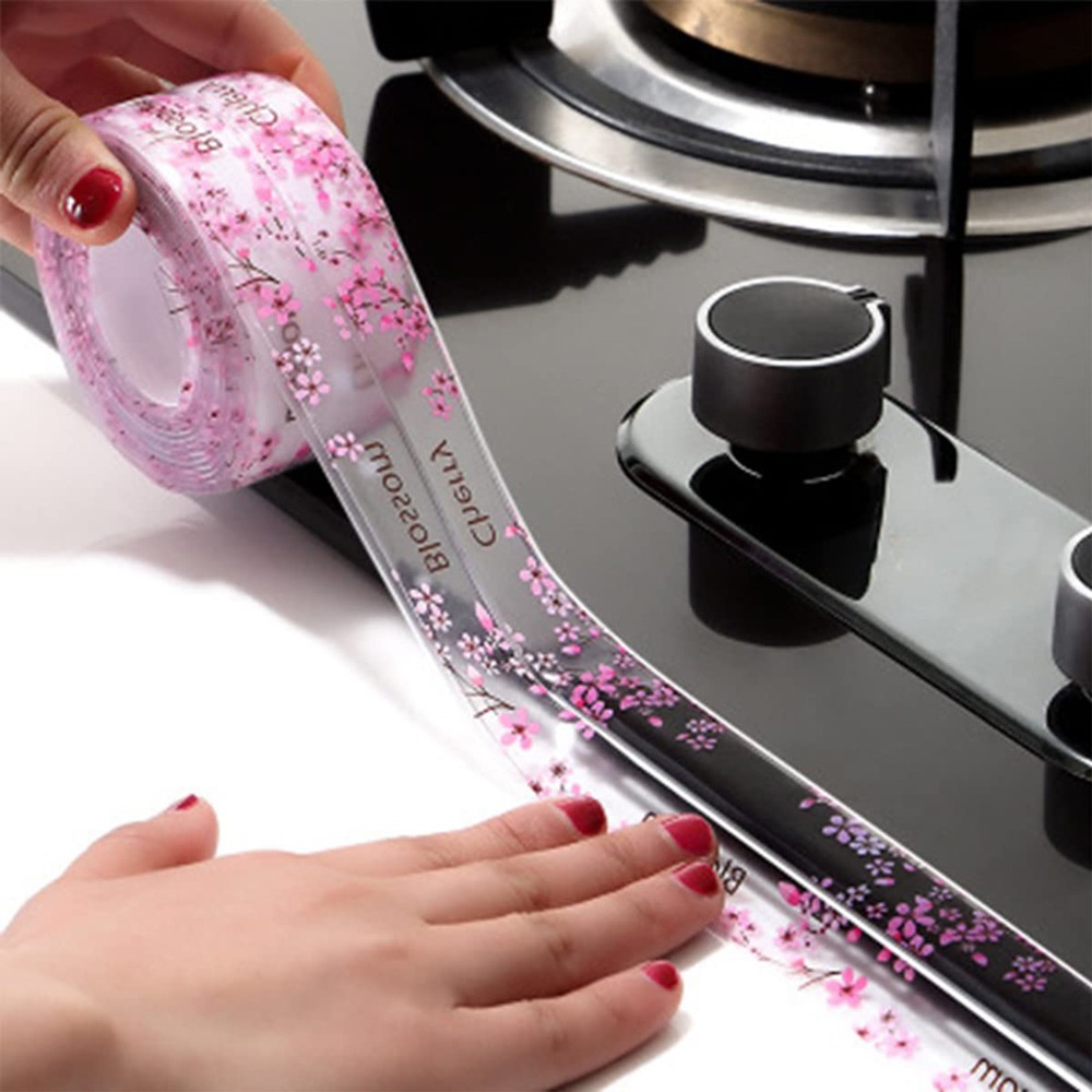 برچسب دور سینک شفاف طرح دار