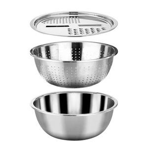 ست لگن و آبکش رنده دار