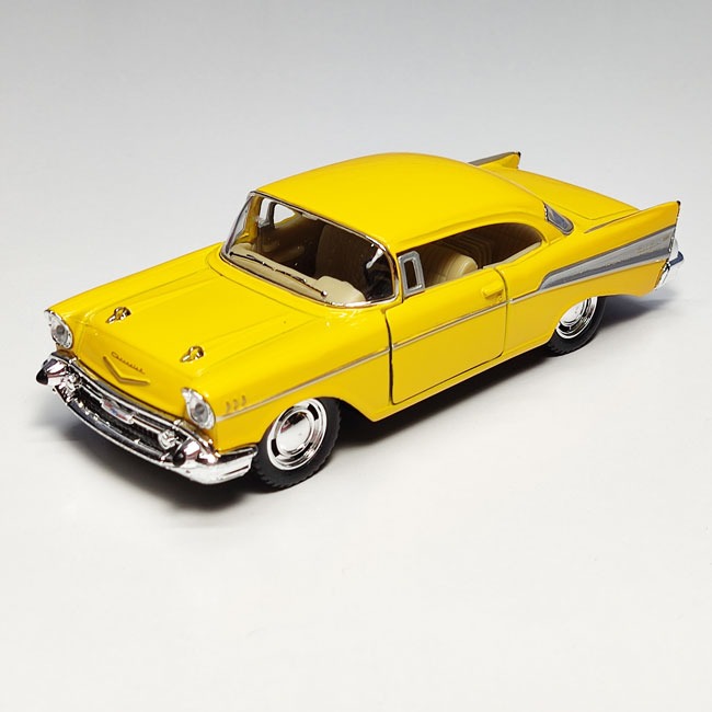 ماکت شورولت بل ایر 1957 زرد کینزمارتkinsmart