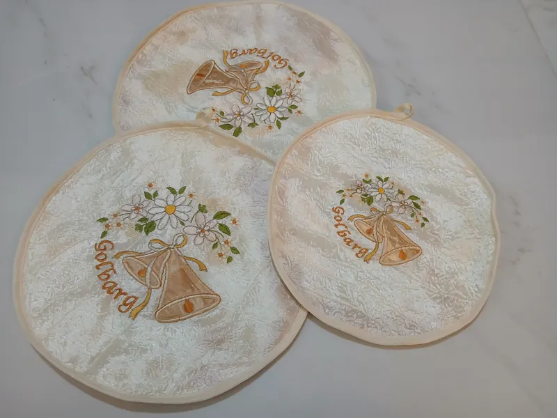 ست دم کنی گلدوزی شده 3 عددی