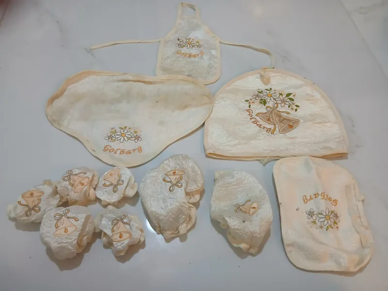 ست 11 تیکه آشپزخانه گلدوزی شده