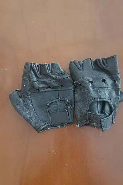 دستکش چرمی اصل بدون انگشت موتور سواری