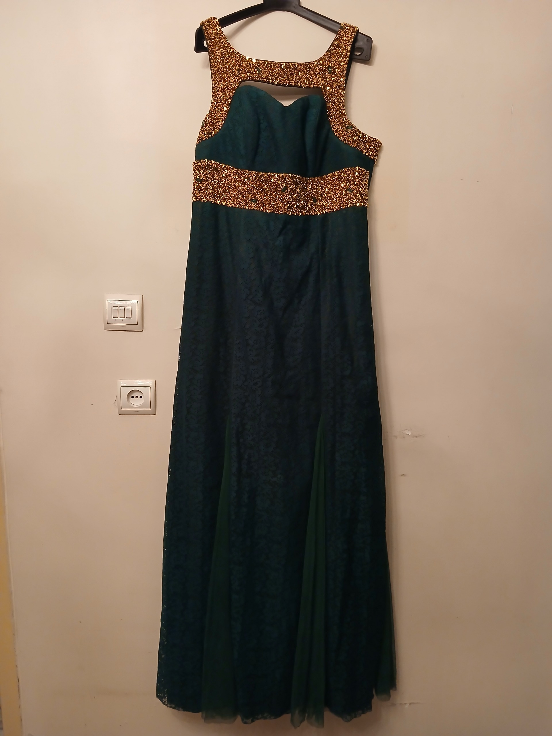 پیراهن مجلسی سنگ دوزی شده سایز44