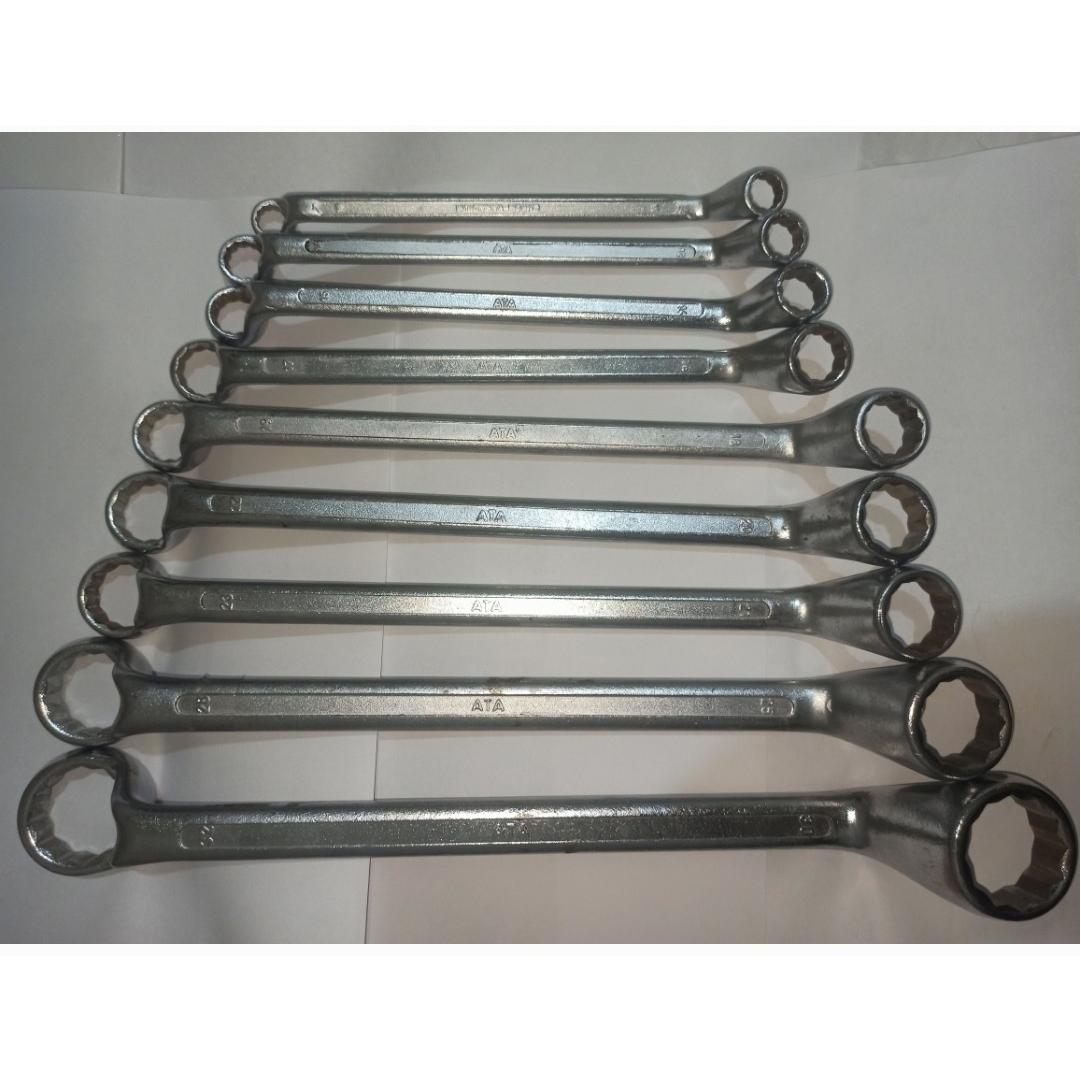 9عدد آچار رینگی مارک ATAقدیمی