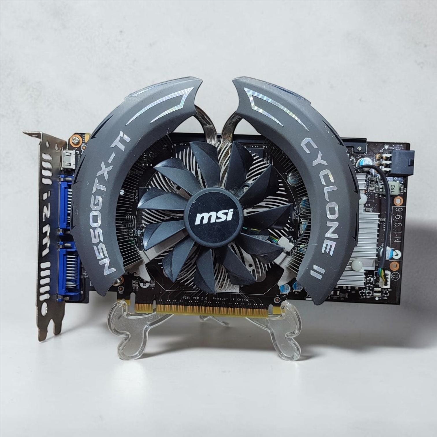 گرافیک msi 550 ti cyclone oc