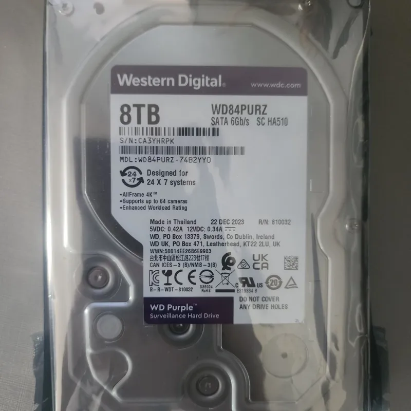 هارد وسترن دیجیتال بنفش 8tb