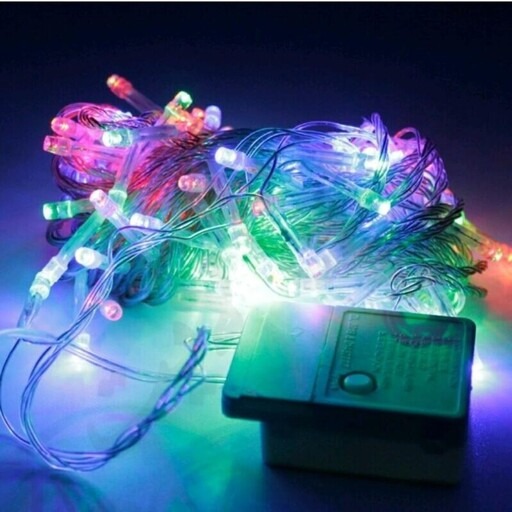 ریسه نوری سوزنی مولتی کالر 100 لامپ LED و 9 متری
