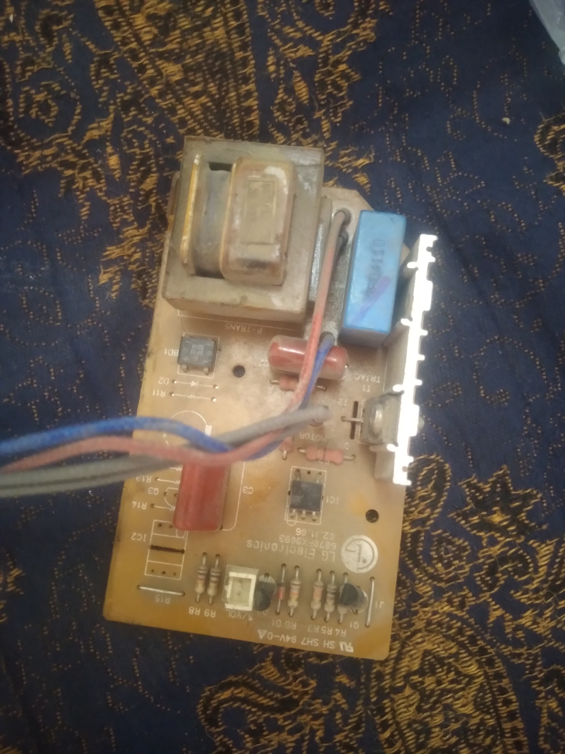 برد جاروبرقی برقی ال جی