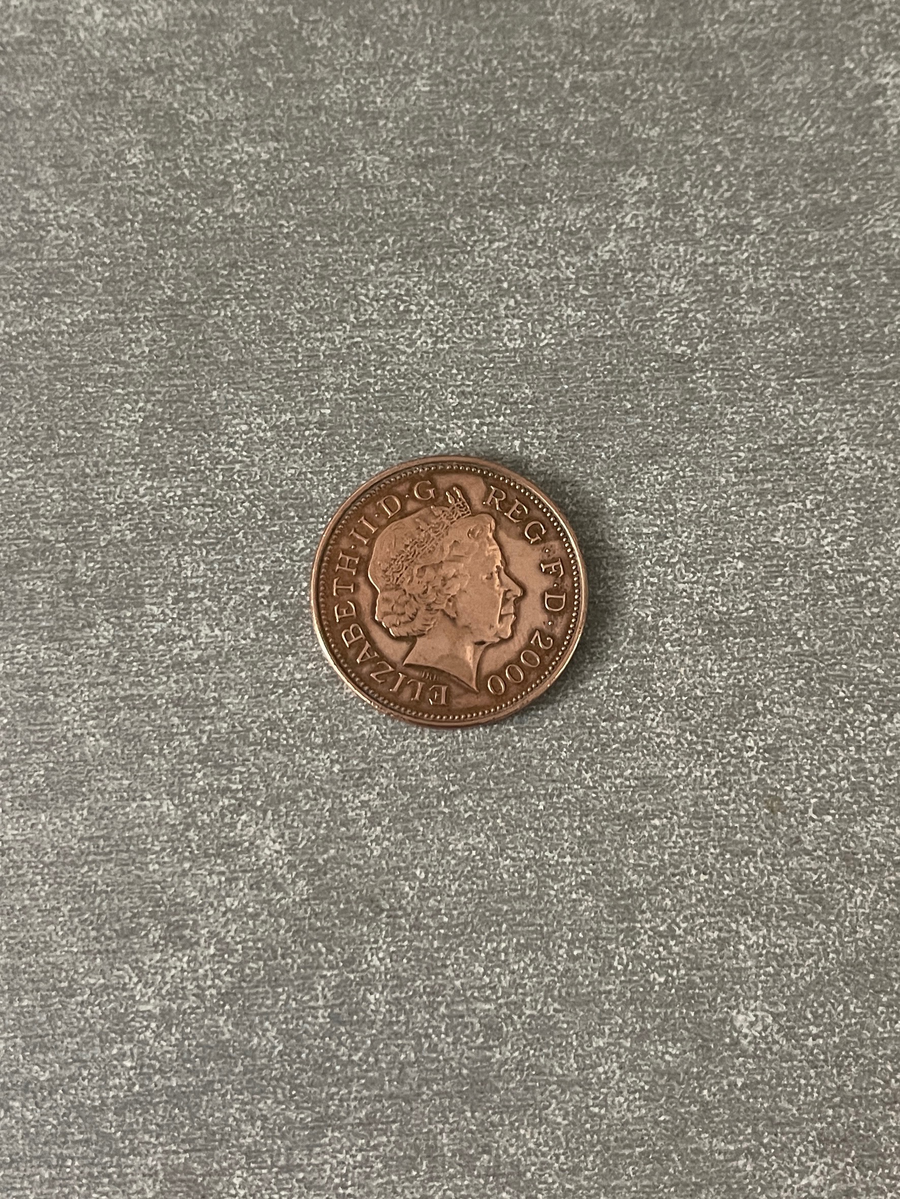 سکه دو پنس ملکه الیزابت 2000