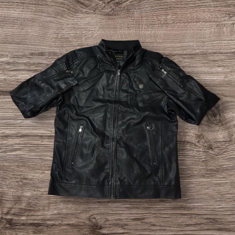 کاپشن چرم مشکی(توضیحات خونده شود)