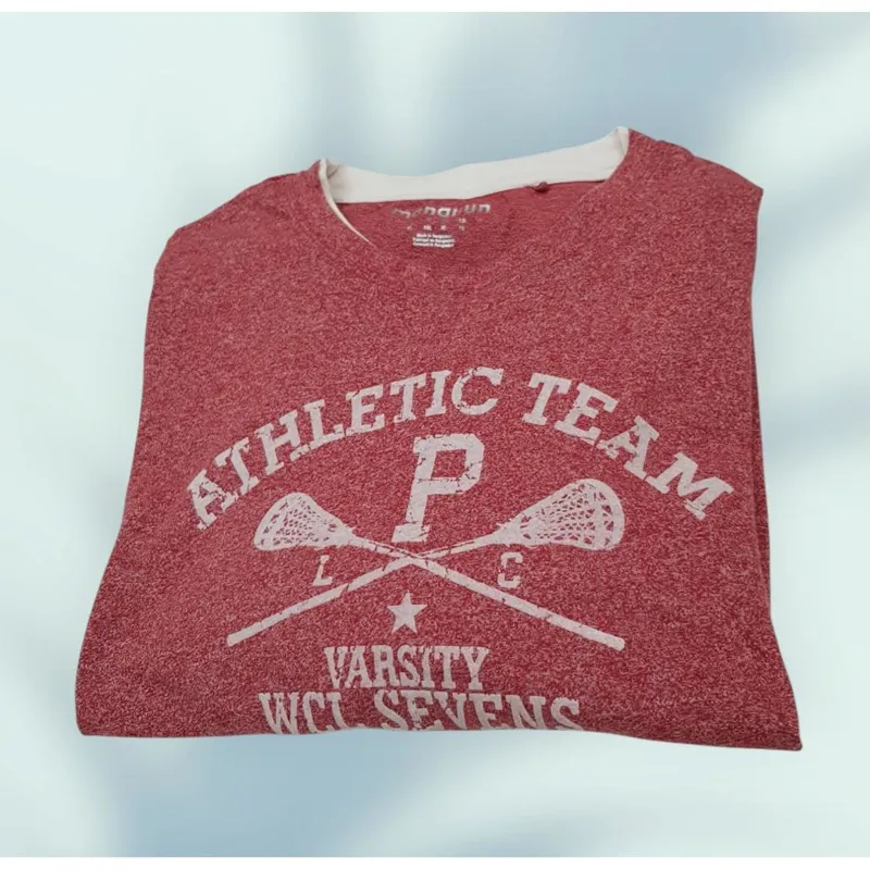 تیشرت ملانژ لارج زرشکی