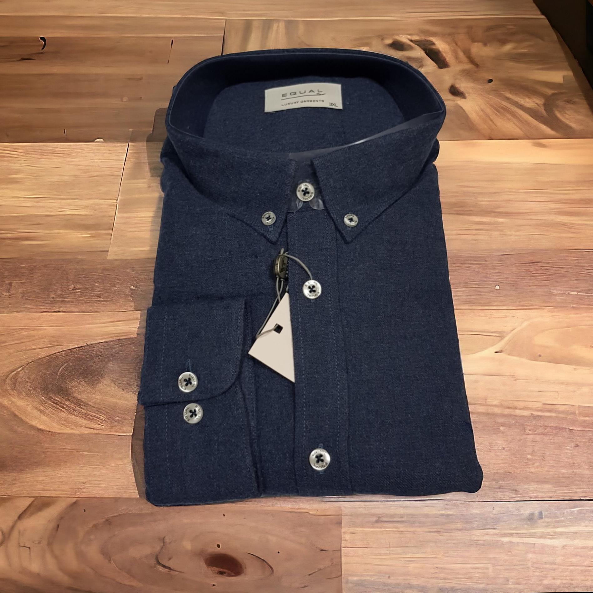 پیراهن ترک پشمی نازک سرمه ای