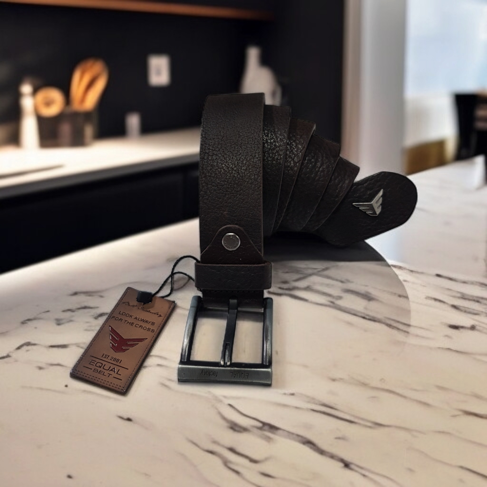 کمربند ترک قهوه ای سوخته