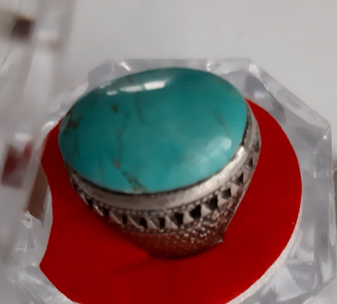 فیروزه تبتی خوش نقش رکاب پنجره ای