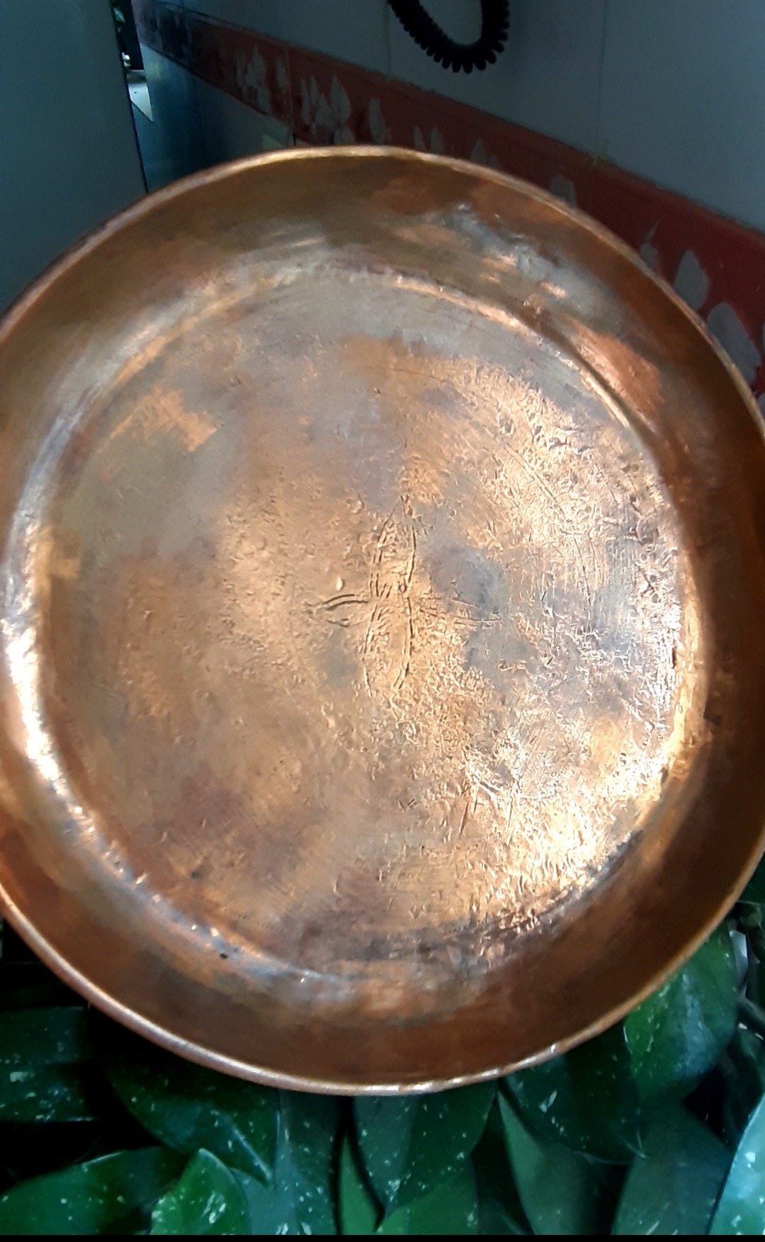 بشقاب زیبای مسی قدمت بالا