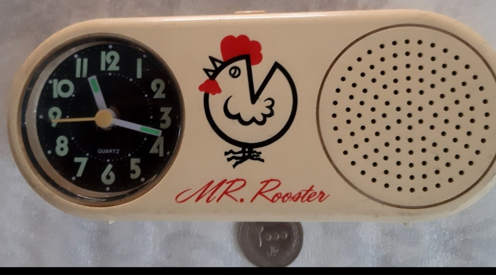 ساعت MR rooster آقای خروس زنگدار قدیمی تایوانی