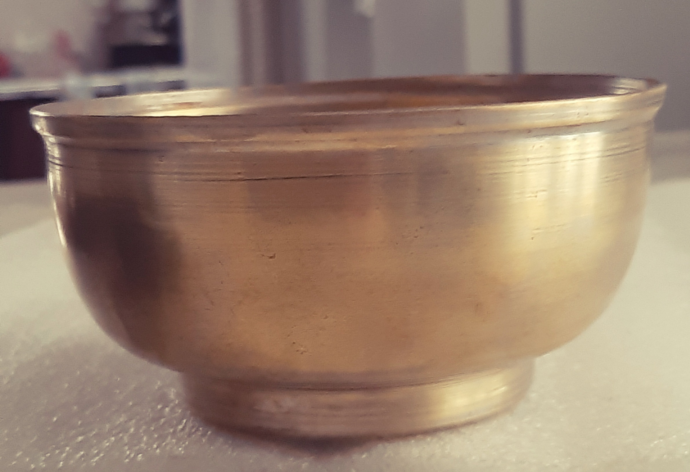 پیاله کعب دار برنجی