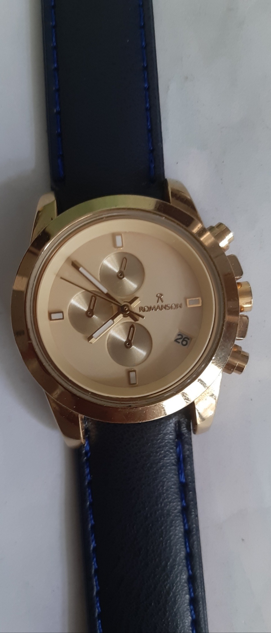 رومانسون تقویم دار طلایی سایزمتوسط زیبا تکموتوره