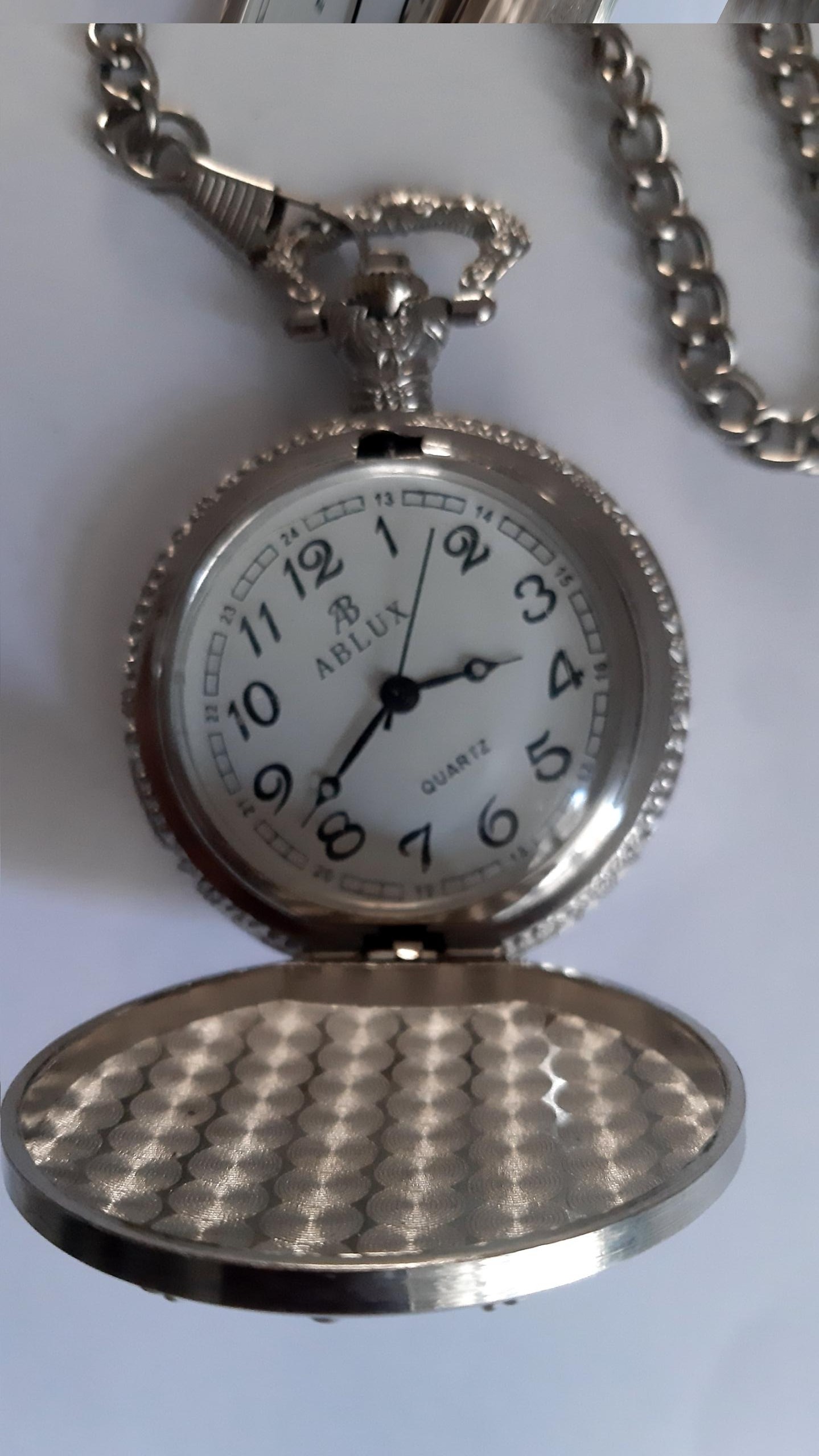 ABLUX آبلوکس کوارتز زنجیر نقره ای جیبی جذاب