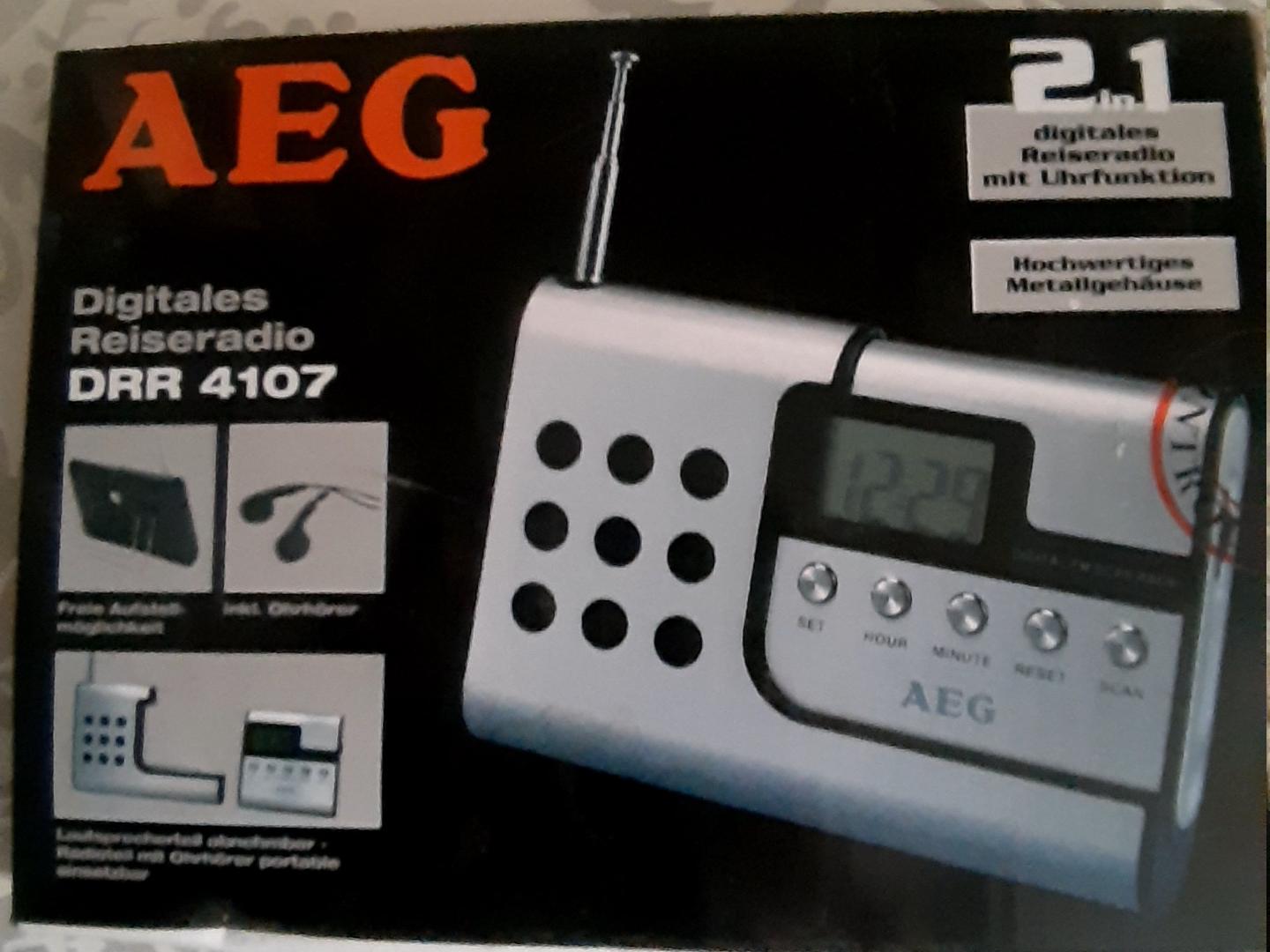 رادیو حرفه ای پیشرفته AEG آلمانی هدفونی نوپلمپ