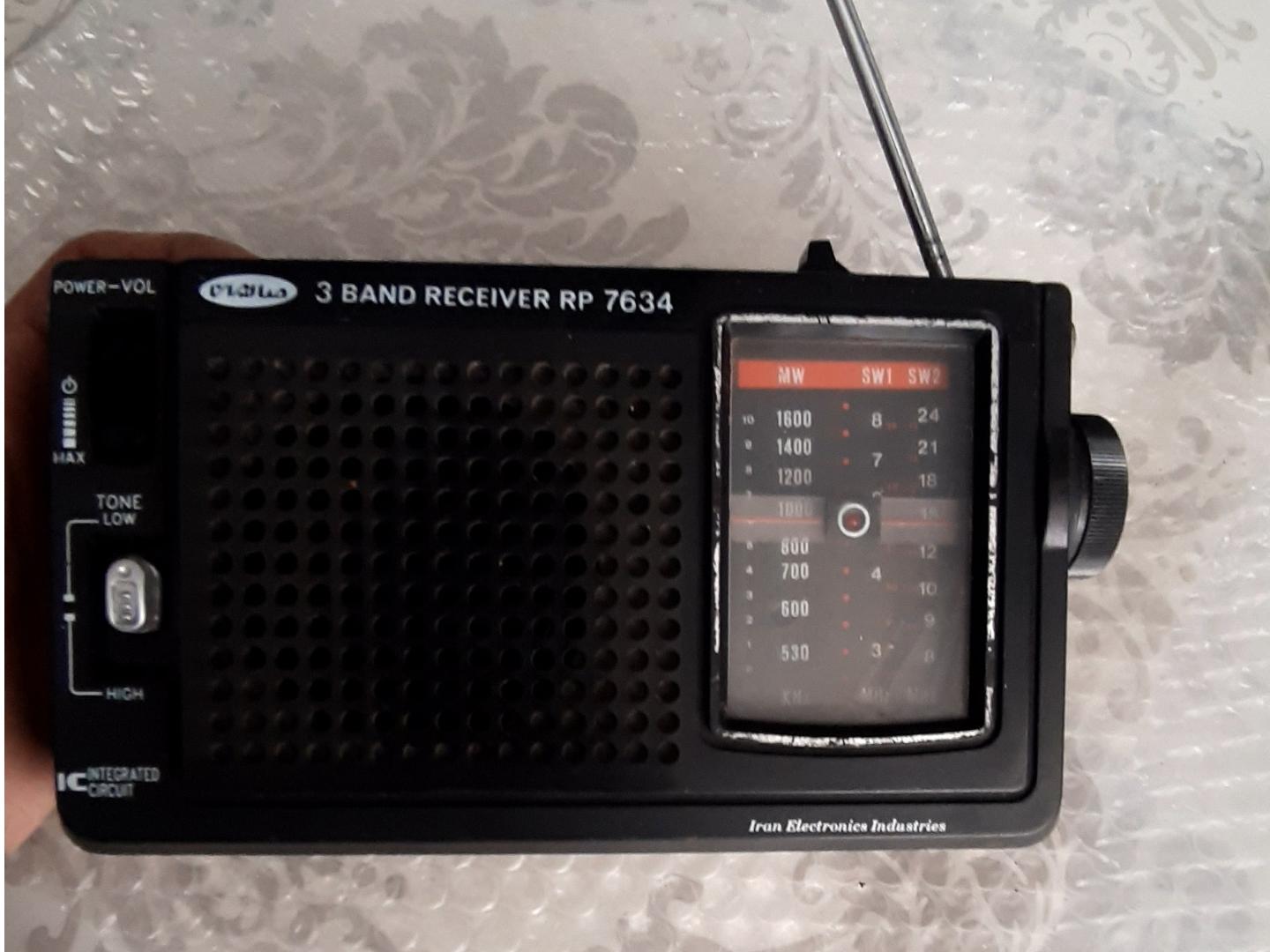 رادیو صاایران 3موج تمیز برق وباتری