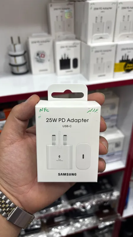 شارژر 25 وات برد سبز با هولوگرام سامسونگ