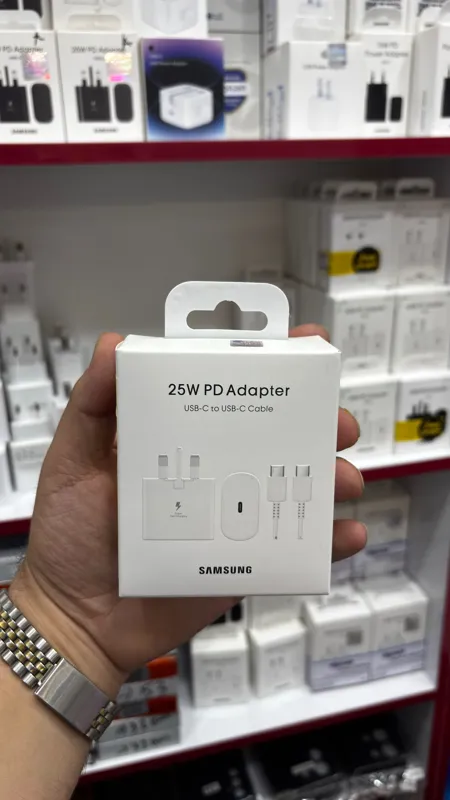 اداپتور شارژر 25 وات با کابل و گارانتی شرکتی