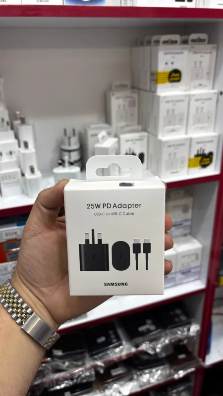 شارژر 25 وات با کابل برد سبز با گارانتی شرکتی