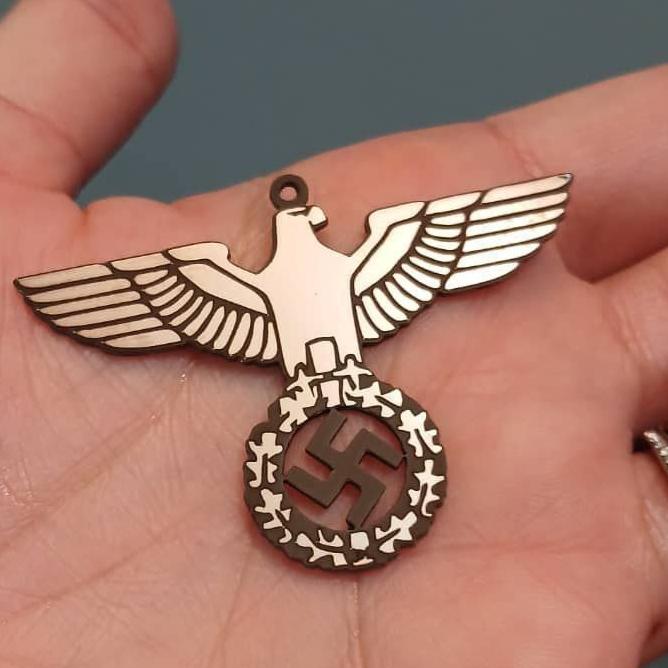 گردنبند عقاب رایش آلمان نازی هیتلر طلایی