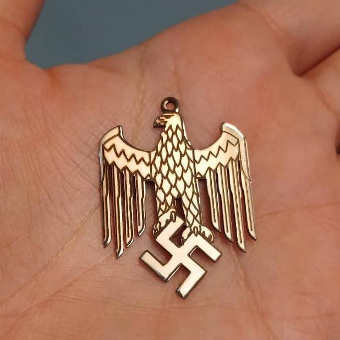 گردنبند ورماخت آلمان نازی هیتلر نقره ای