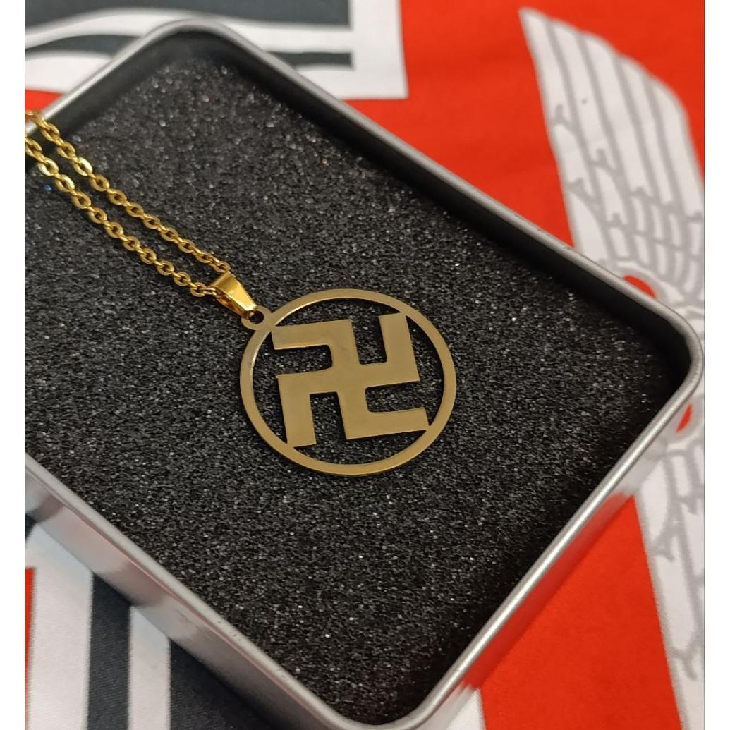 گردنبند طلایی سواستیکا آلمان نازی هیتلر