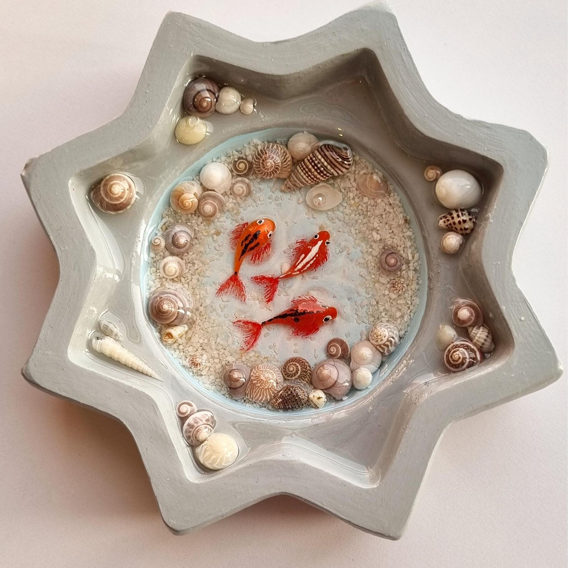 حوض سفال رزینی ماهی