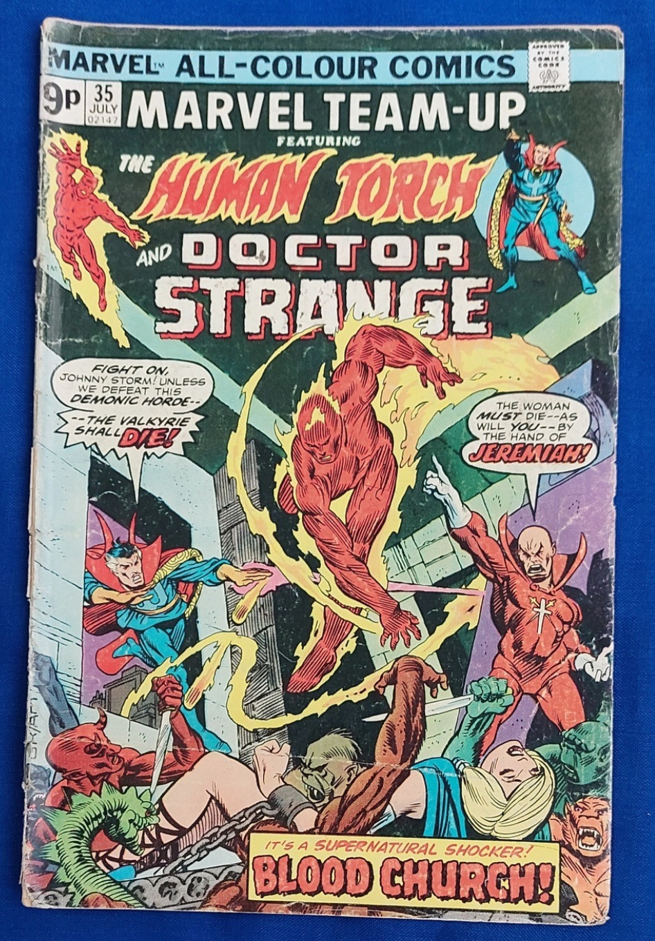 کمیک انگلیسی مارول human torch