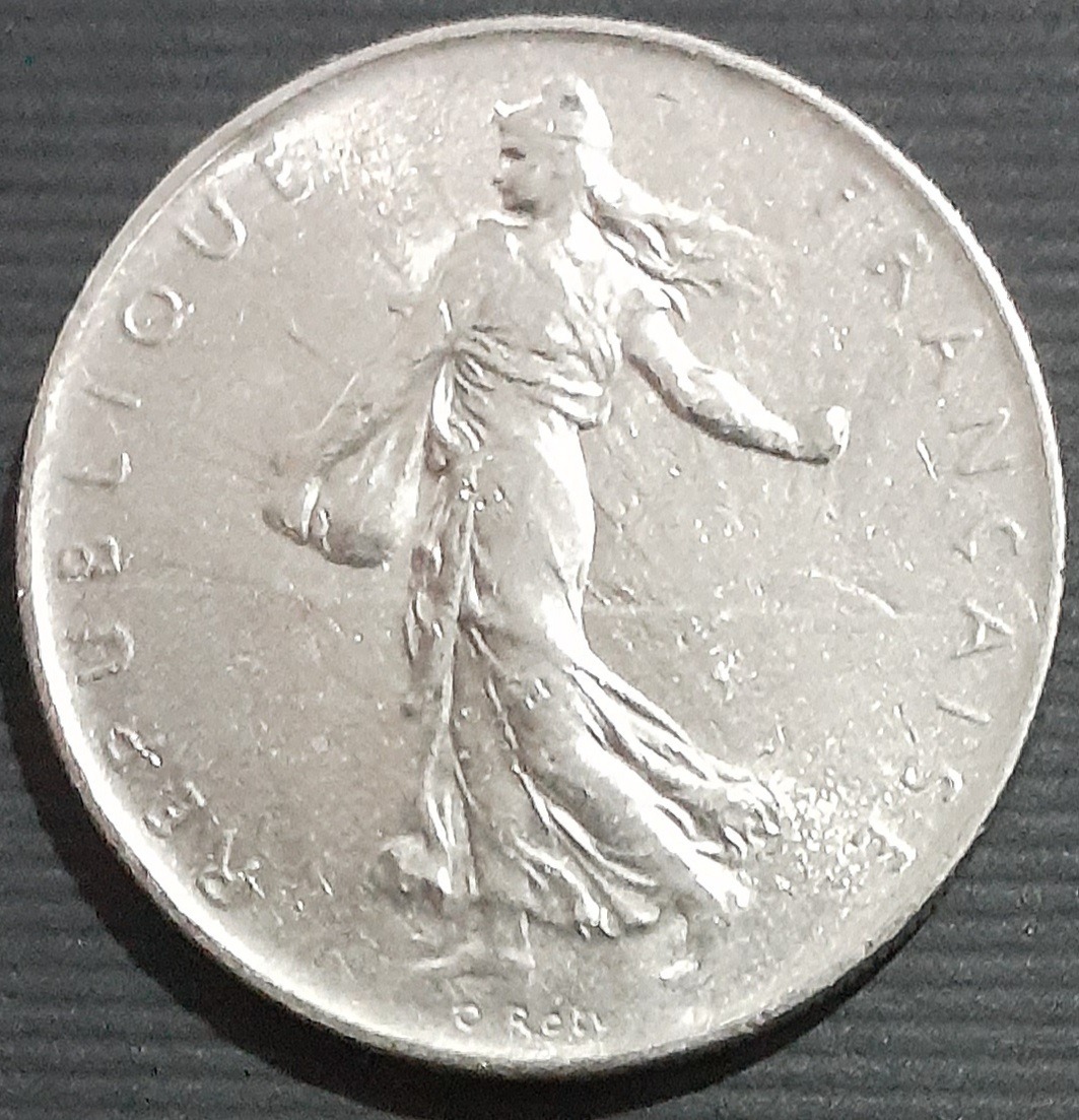 سکه 1 فرانک فرانسه 1972 میلادی