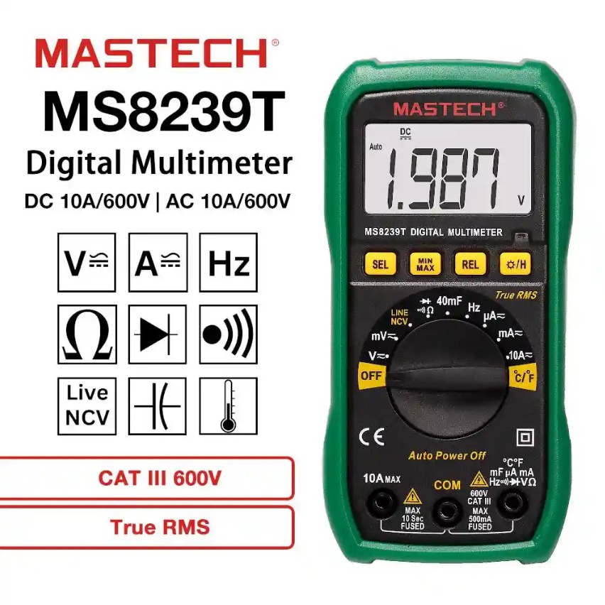 مولتی متر مستک مدل MASTECH MS8239T