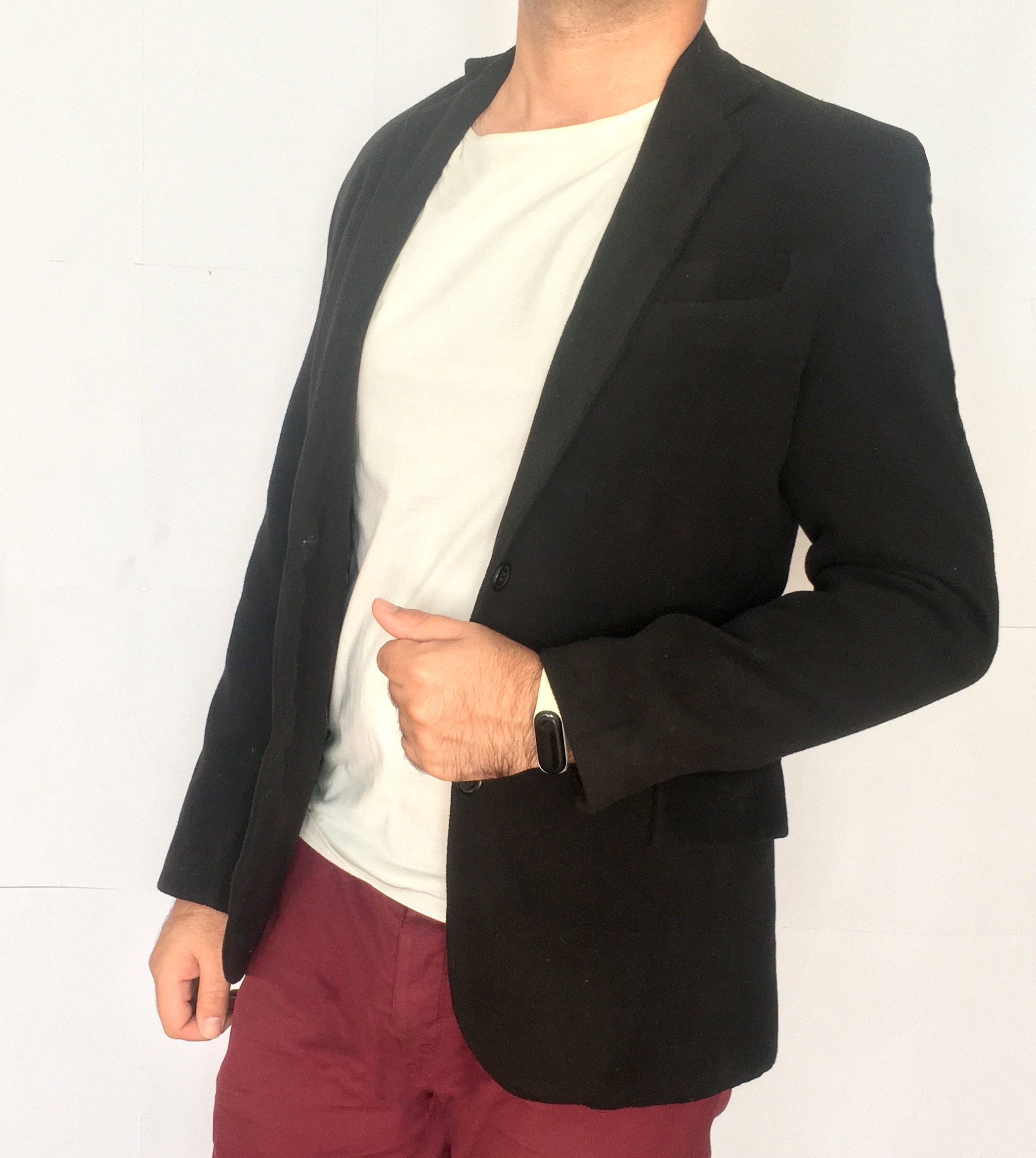کت زمستانی فوتر(پارچه پالتویی)مشکی