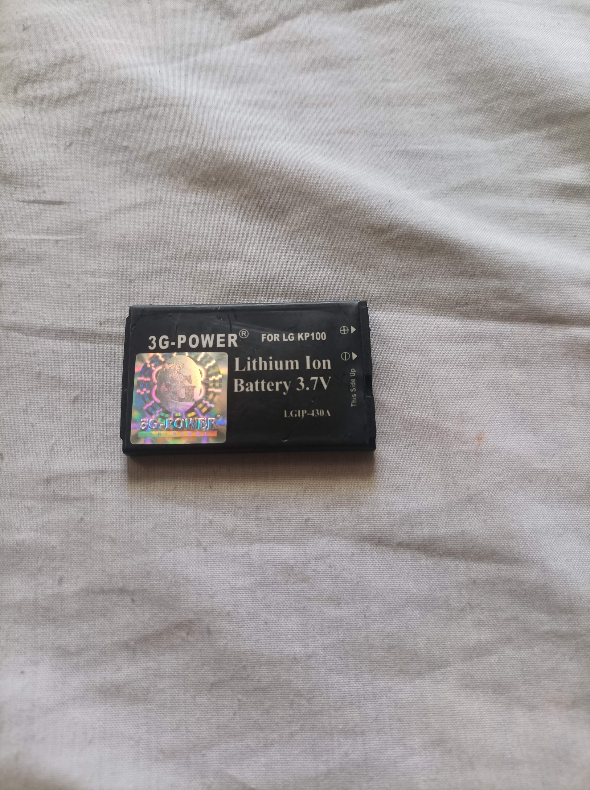 باتری گوشی الجیkp100فوق نایاب استوک لندموبایل رضا