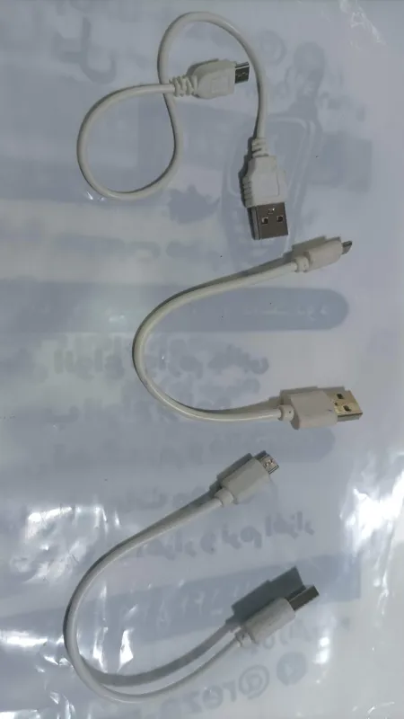 کابل کوچک پاور بانک و موبایل و کامپیوتر3عدد