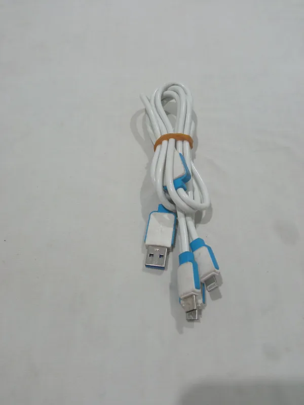 کابل شارژ میکرو وآیفون..2کاره