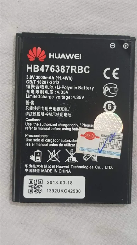 باتری هواوی جی750ومدل3000میلی آمپر